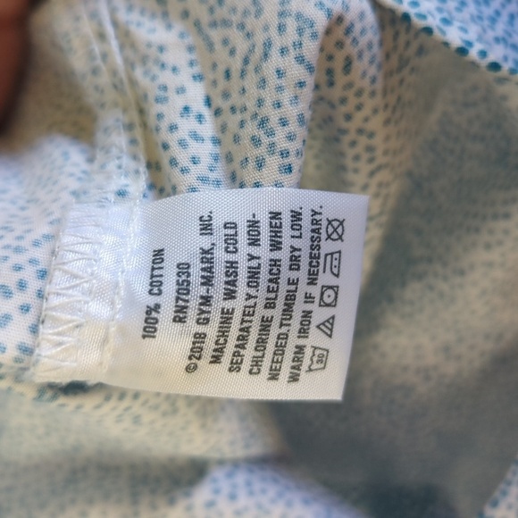 Crazy 8 Boys Button-down Short-Sleeve Cotton Shirt Wood Buttons Dots Size S 5/6 - Picture 3 of 4